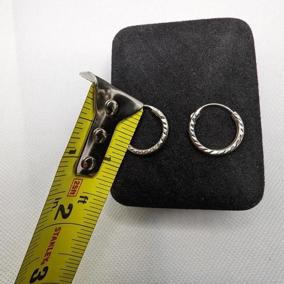 Sterling hoops - Picture 3 of 3